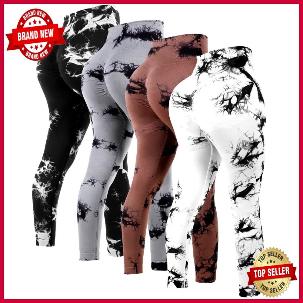 High Waisted Seamless Scrunch Butt Lifting Compression Yoga Leggings